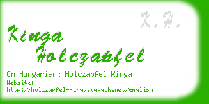 kinga holczapfel business card